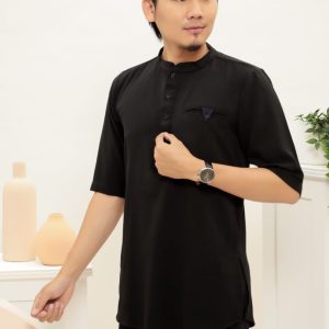 Kurta Short Sleeve - Black
