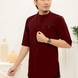 Alternative view of Kurta Short Sleeve - Red