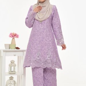 Kurung Riau Brocade - Purple