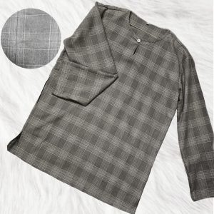 Kurta Teluk Belanga - Pleated Grey